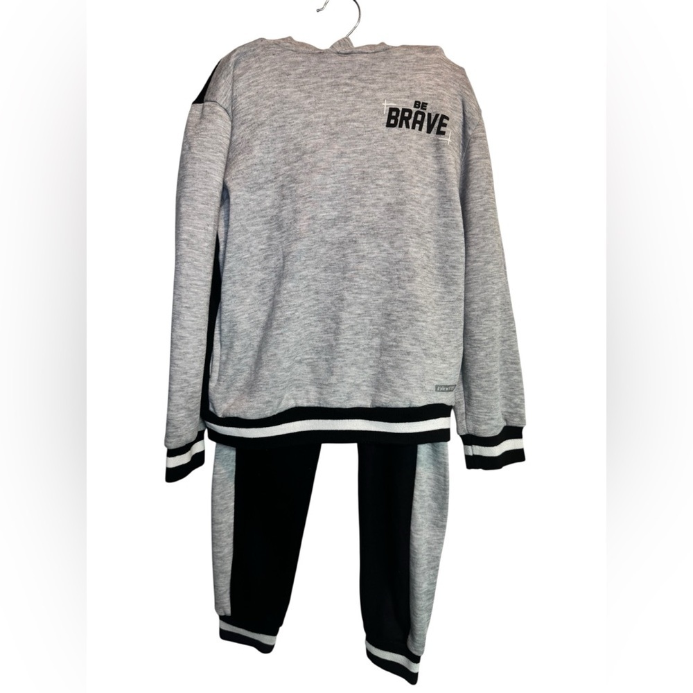💥Hind Kids Matching Set in Gray and Black